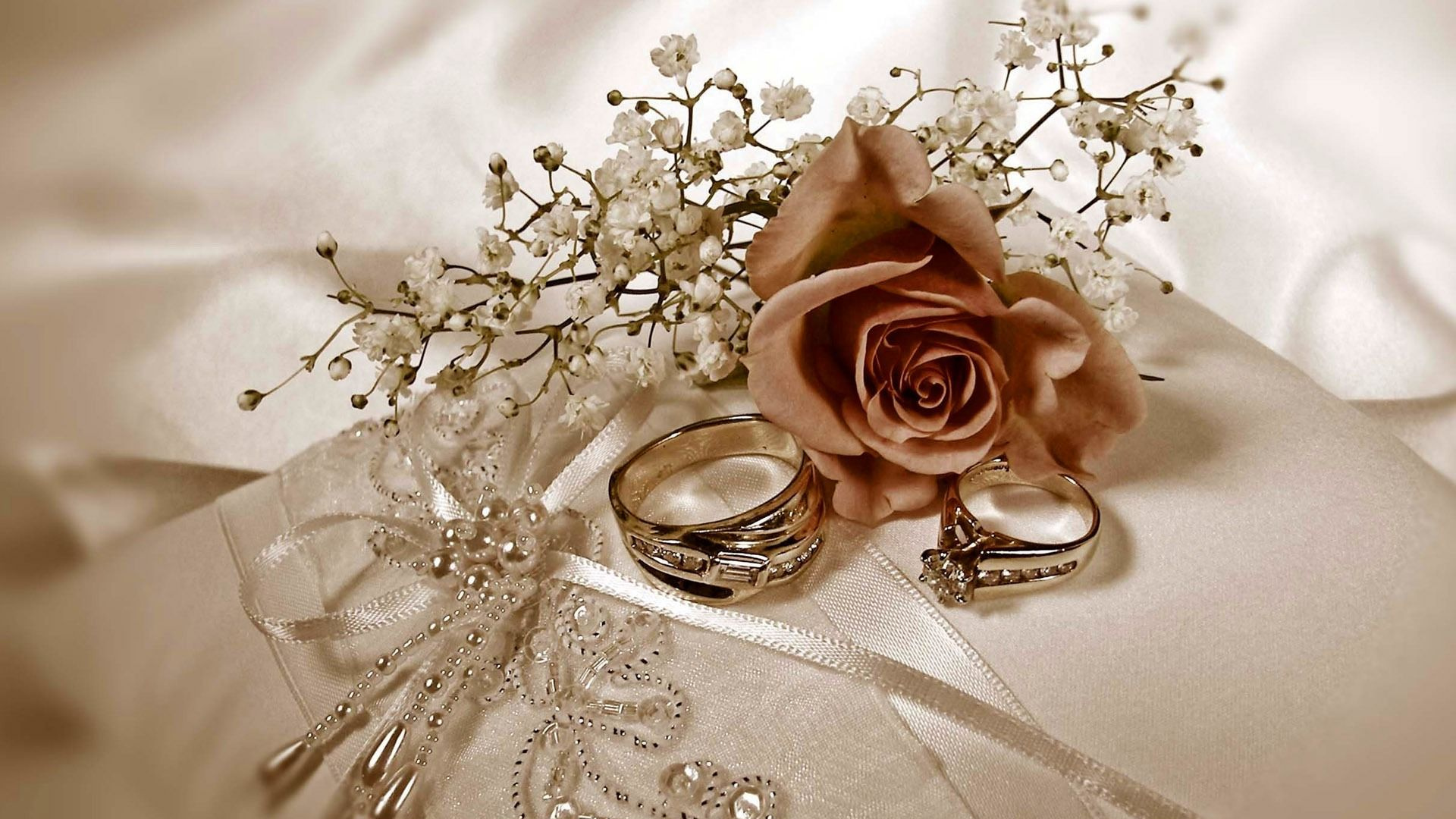Trauring, Ring, Blumenstrauss, Schnittblumen, Trauung Liefern. Wallpaper in 1920x1080 Resolution