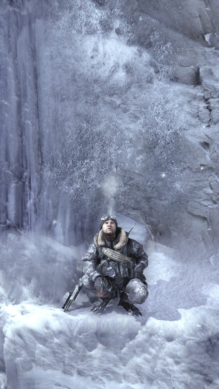 Call of Duty Modern Warfare 2, Modern Warfare 2 Ghost, Congélation, Tempête de L'hiver, Glace. Wallpaper in 750x1334 Resolution