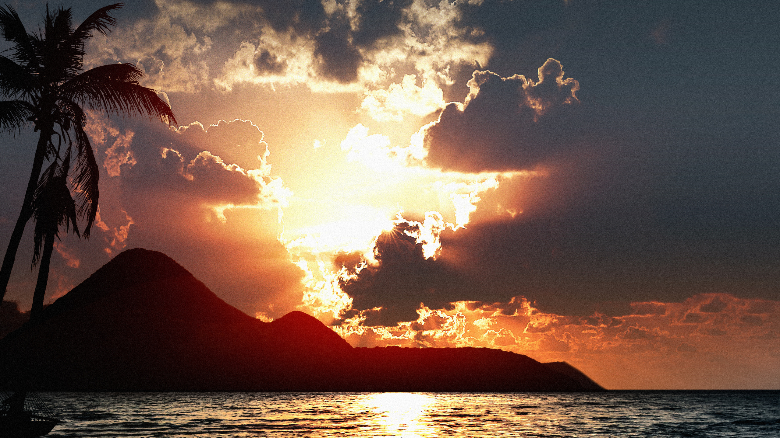 Wasser, Cloud, Atmosphäre, Licht, Afterglow. Wallpaper in 2560x1440 Resolution