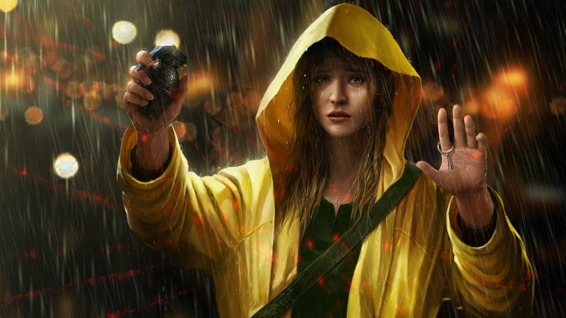 Pel, Arte, Llorando, Señora, Personaje de Ficción. Wallpaper in 1920x1080 Resolution