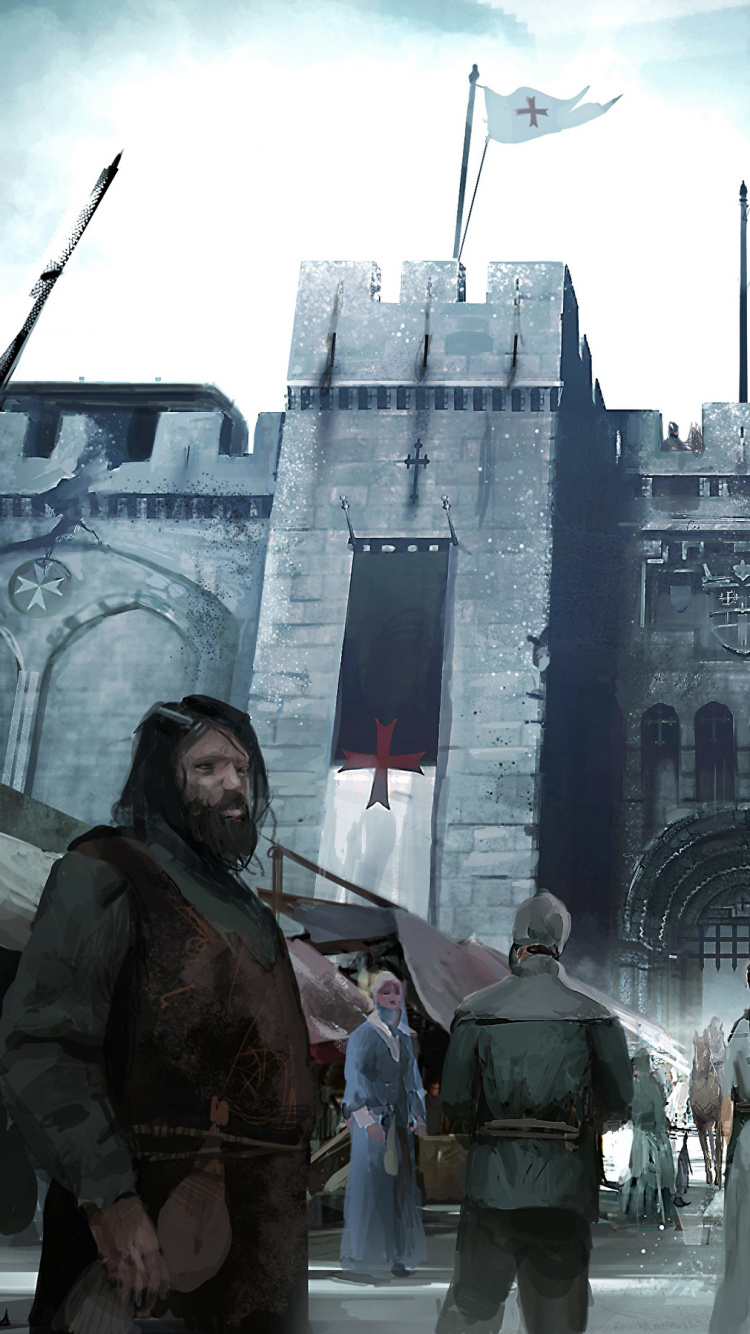 Personas de Pie Cerca de un Edificio de Hormigón Gris Durante el Día. Wallpaper in 750x1334 Resolution