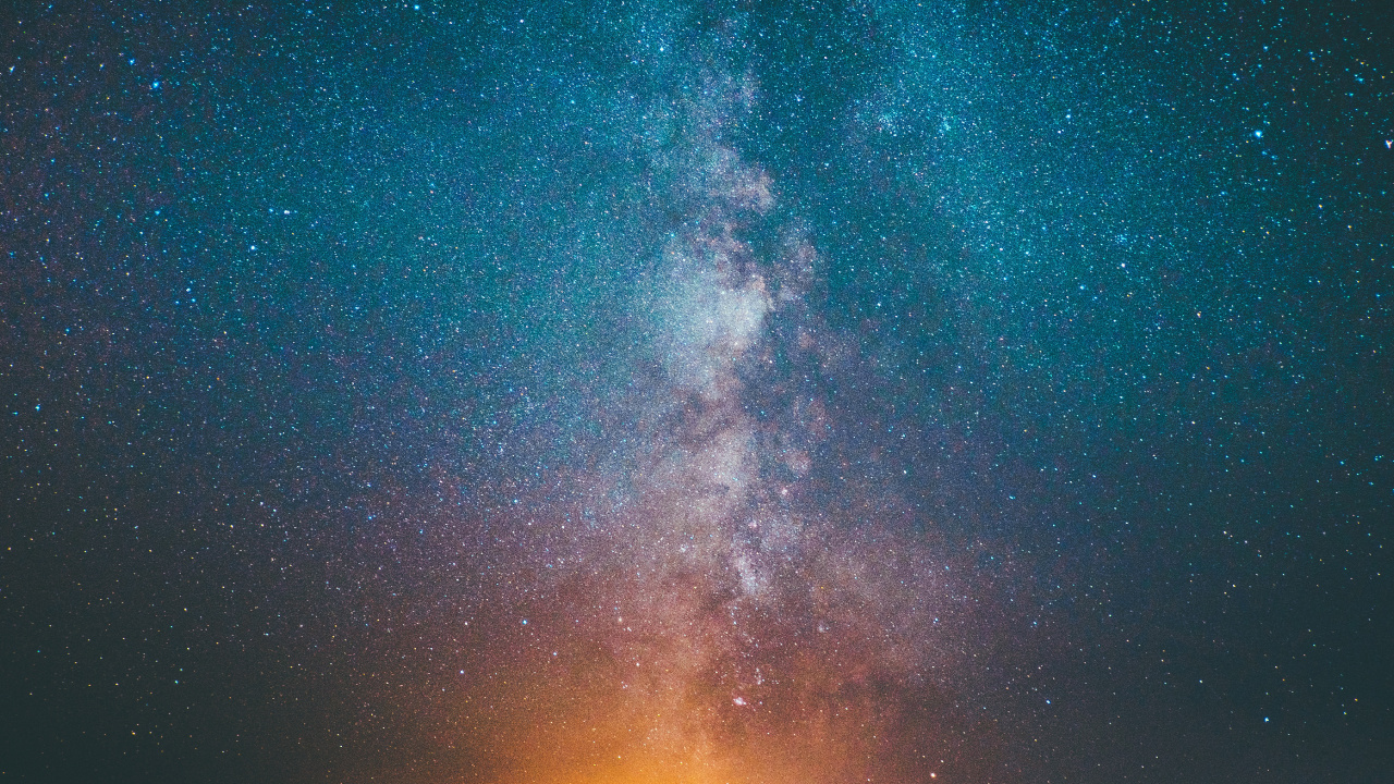 Ciel Bleu et Noir Avec Des Étoiles. Wallpaper in 1280x720 Resolution