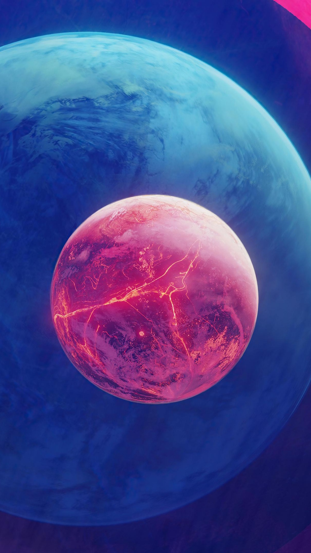 Raum, Planet, Mond, Natürliche Satellit, Farbigkeit. Wallpaper in 1080x1920 Resolution