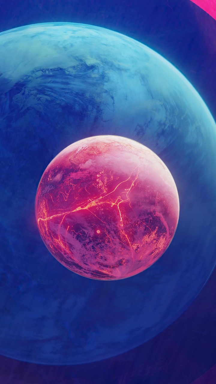 Raum, Planet, Mond, Natürliche Satellit, Farbigkeit. Wallpaper in 720x1280 Resolution