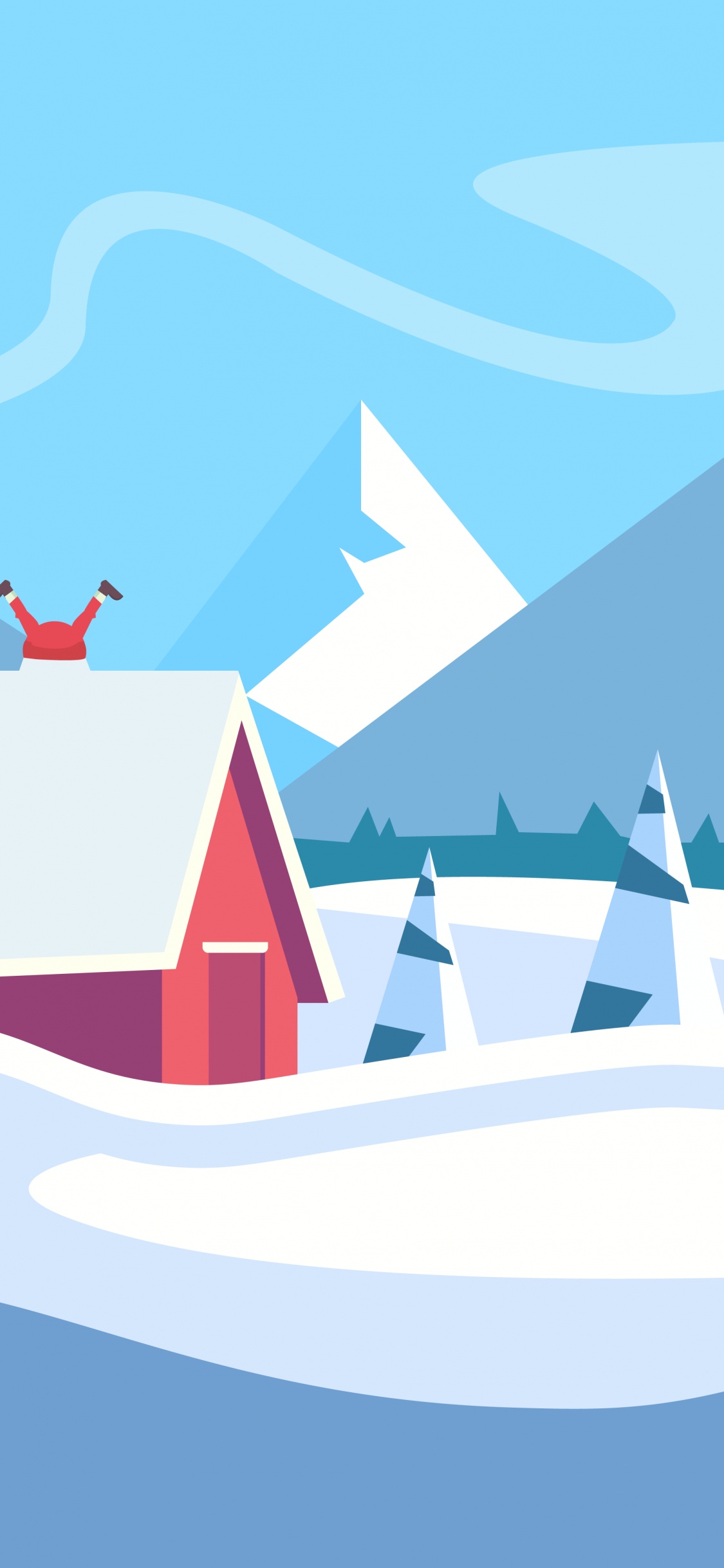 Azure, Pendiente, Triangulo, Rectángulo, Ilustración. Wallpaper in 1125x2436 Resolution