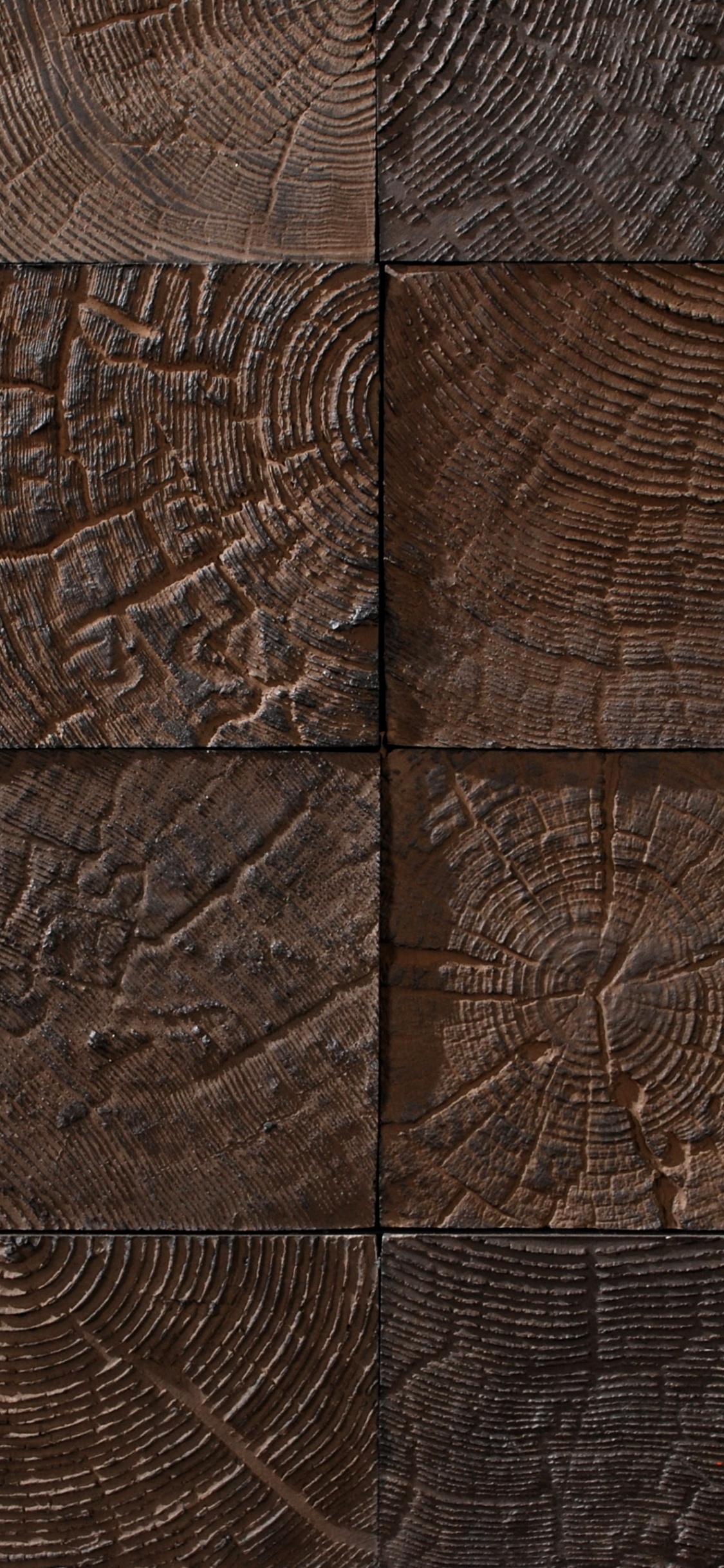 Braune Und Schwarze Mauer. Wallpaper in 1125x2436 Resolution