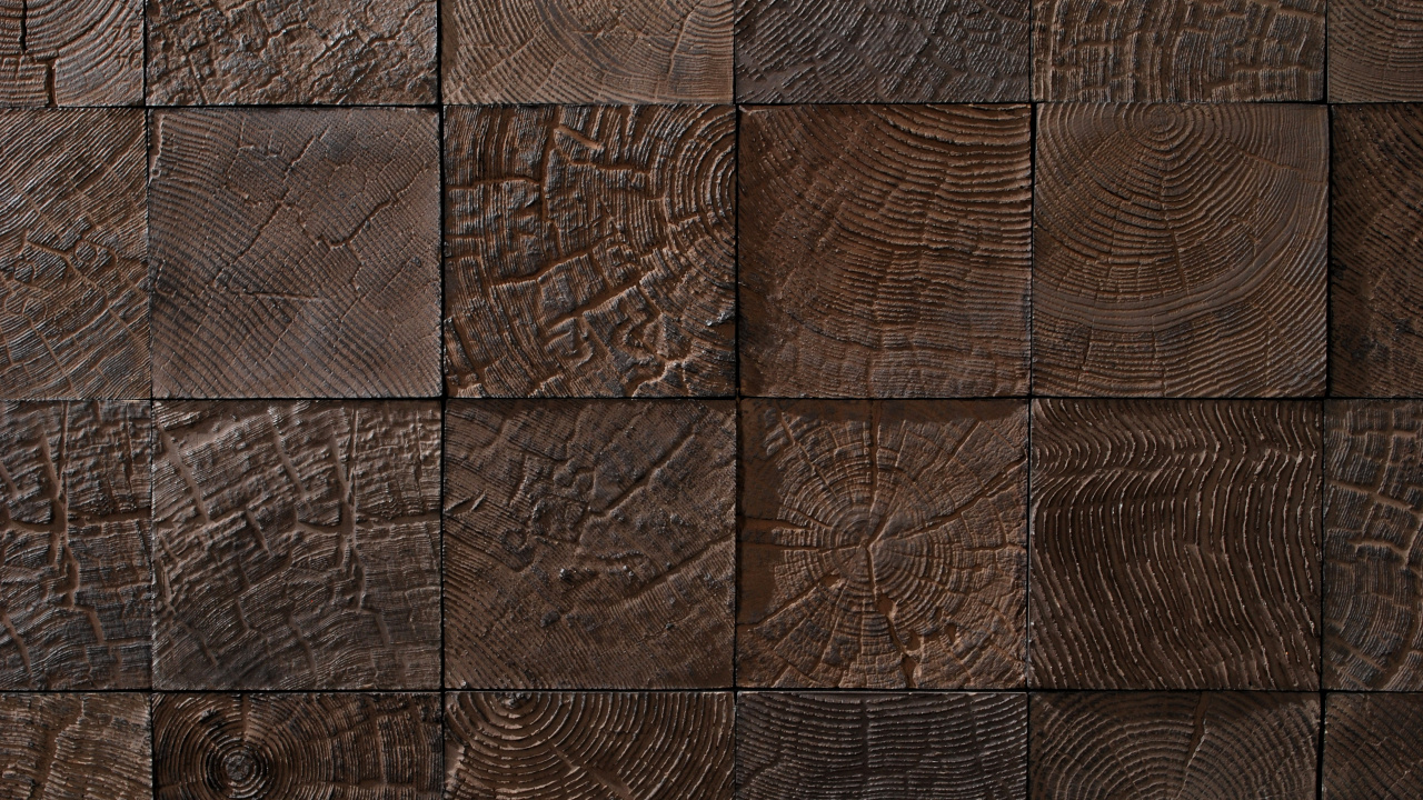 Mur de Briques Brunes et Noires. Wallpaper in 1280x720 Resolution