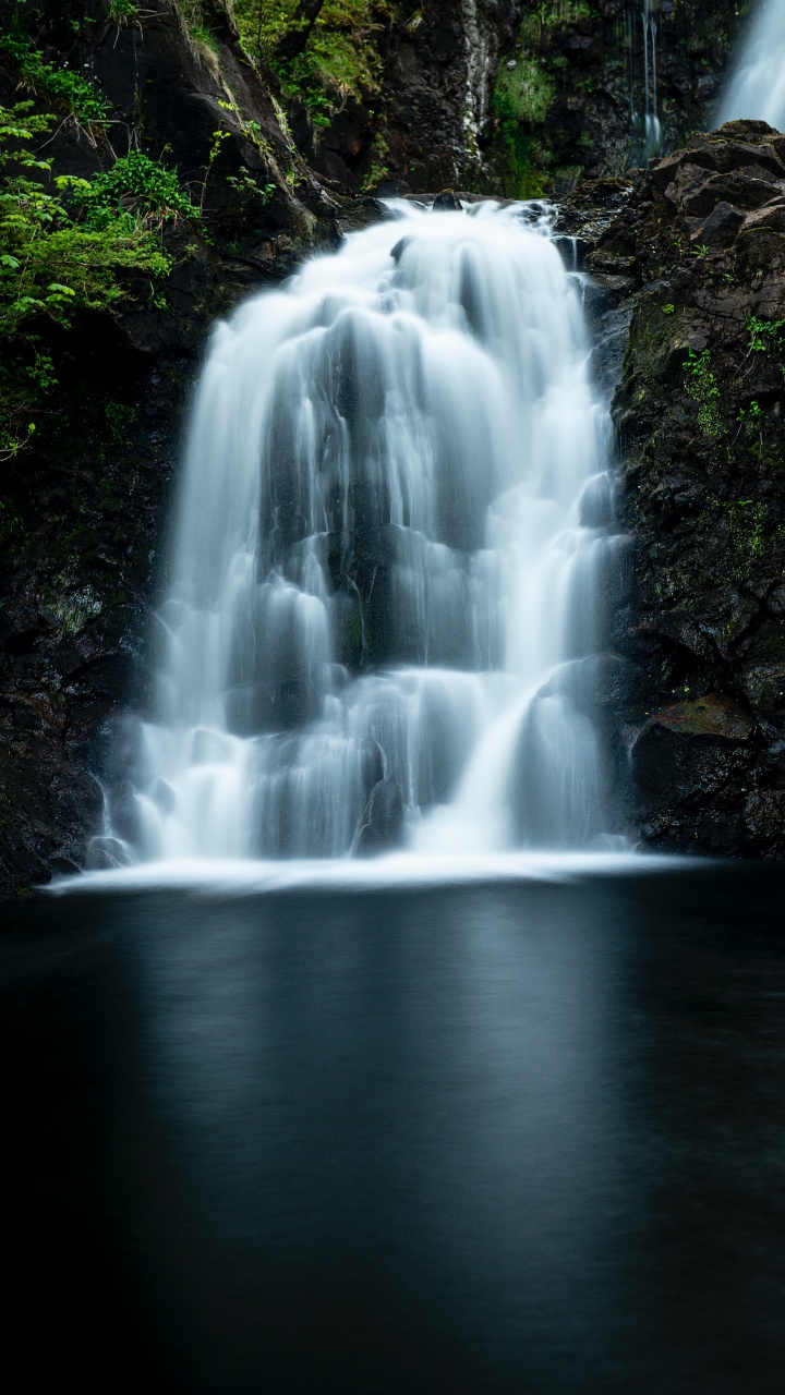 Waterfall, Body of Water, Water Resources, Natural Landscape, Nature. Wallpaper in 720x1280 Resolution