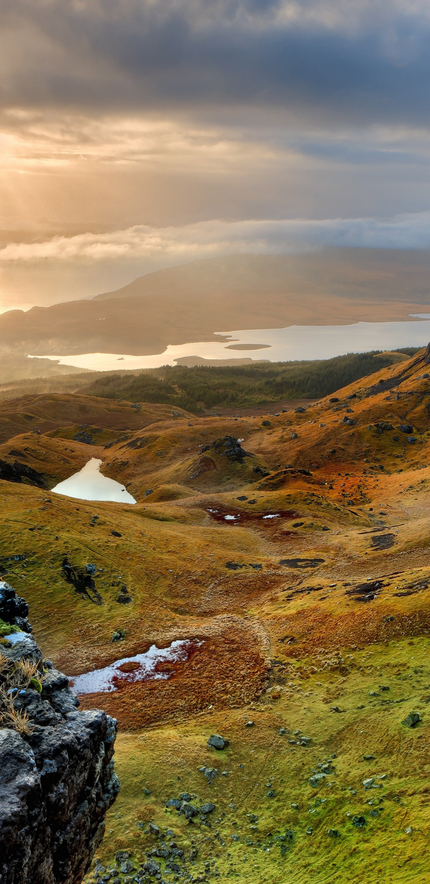 Storr, Quiraing, 旅行, 自然景观, 阳光 壁纸 1440x2960 允许