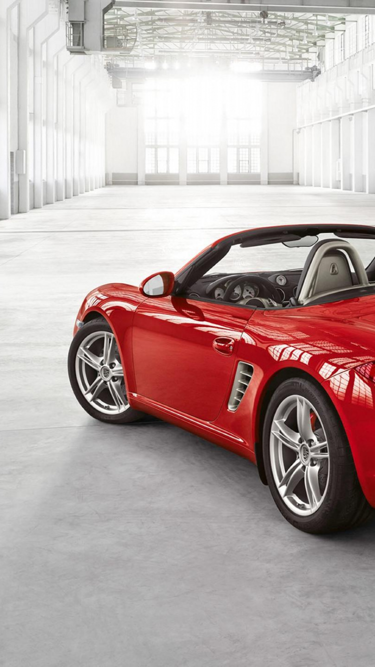 Roter Ferrari 458 Italia in Der Nähe Des Weißen Gebäudes Geparkt. Wallpaper in 750x1334 Resolution