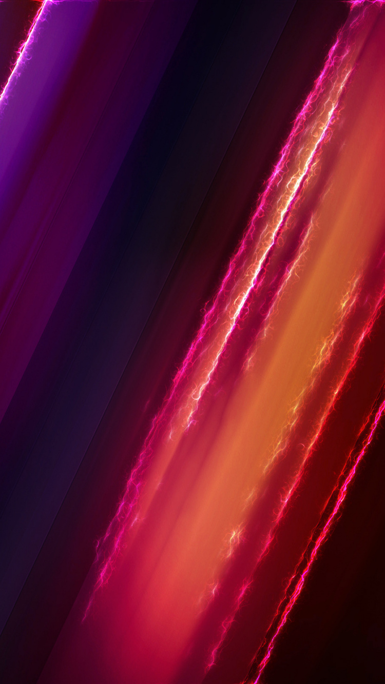 Rote Blaue Und Violette Lichter. Wallpaper in 750x1334 Resolution
