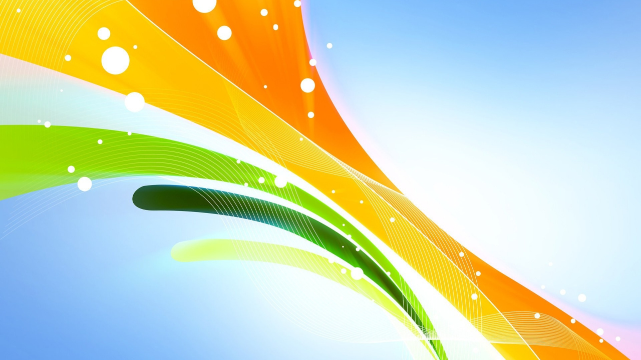 Orange Green and Blue Light. Wallpaper in 1280x720 Resolution