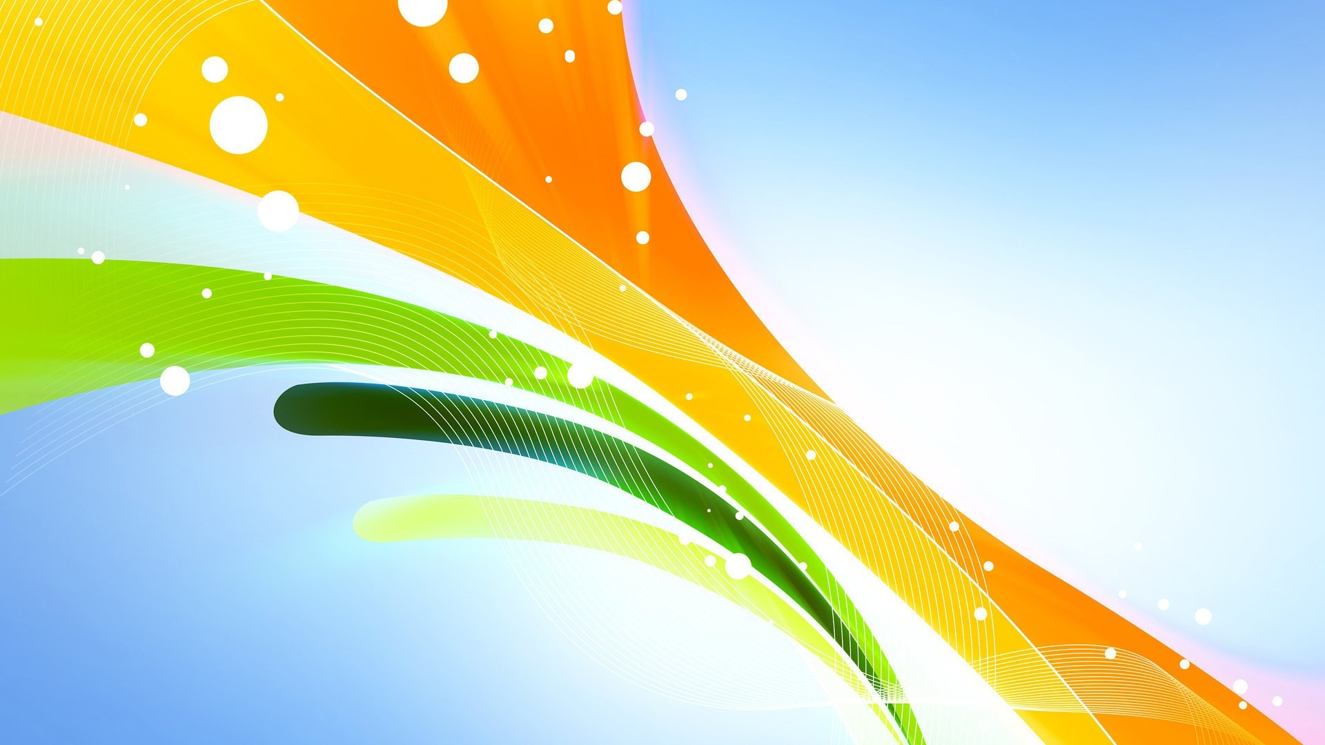 Orange Green and Blue Light. Wallpaper in 1920x1080 Resolution