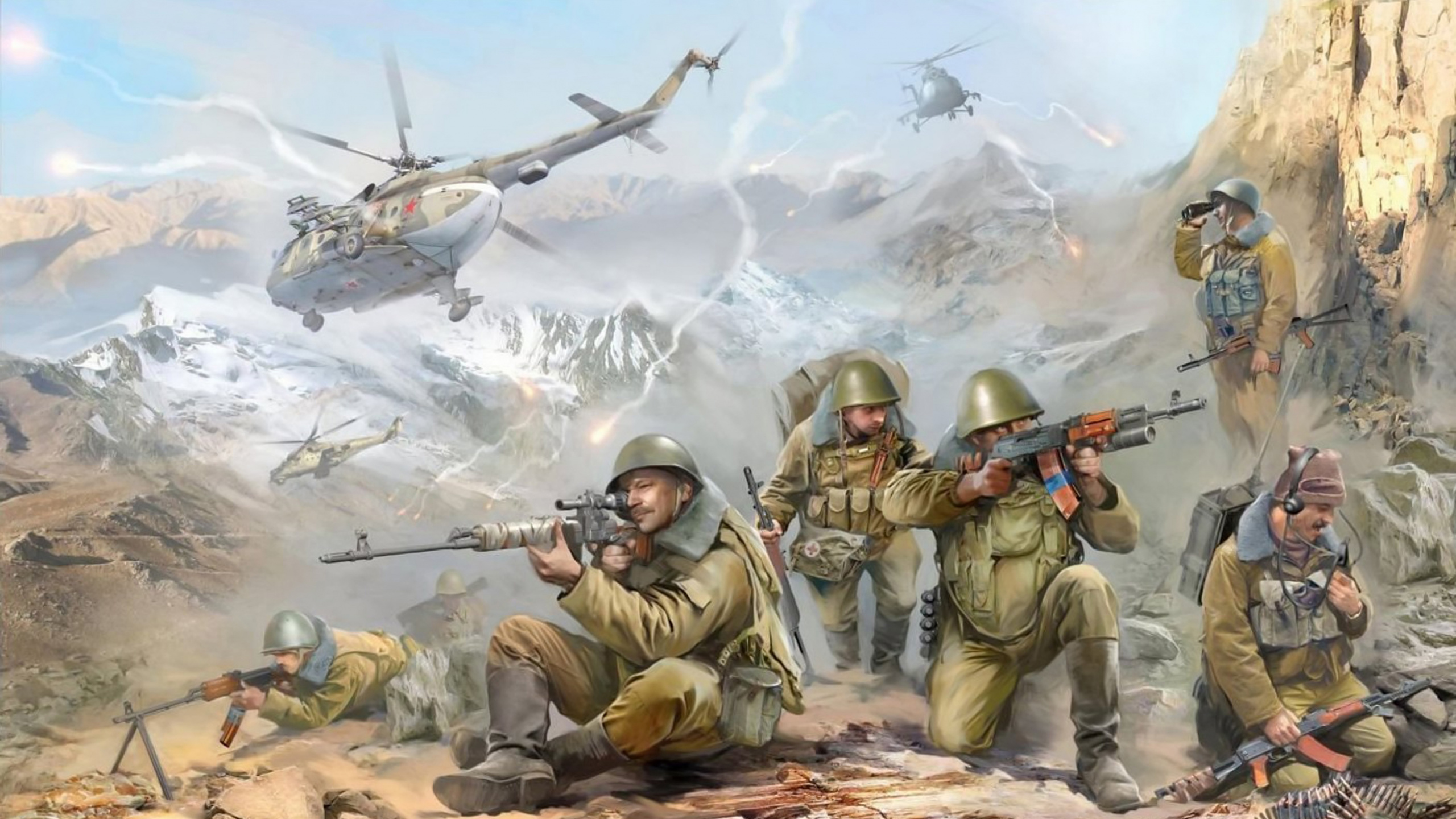 SovietAfghan War, Afghanistan, War in Afghanistan, Military Organization, Army. Wallpaper in 2560x1440 Resolution