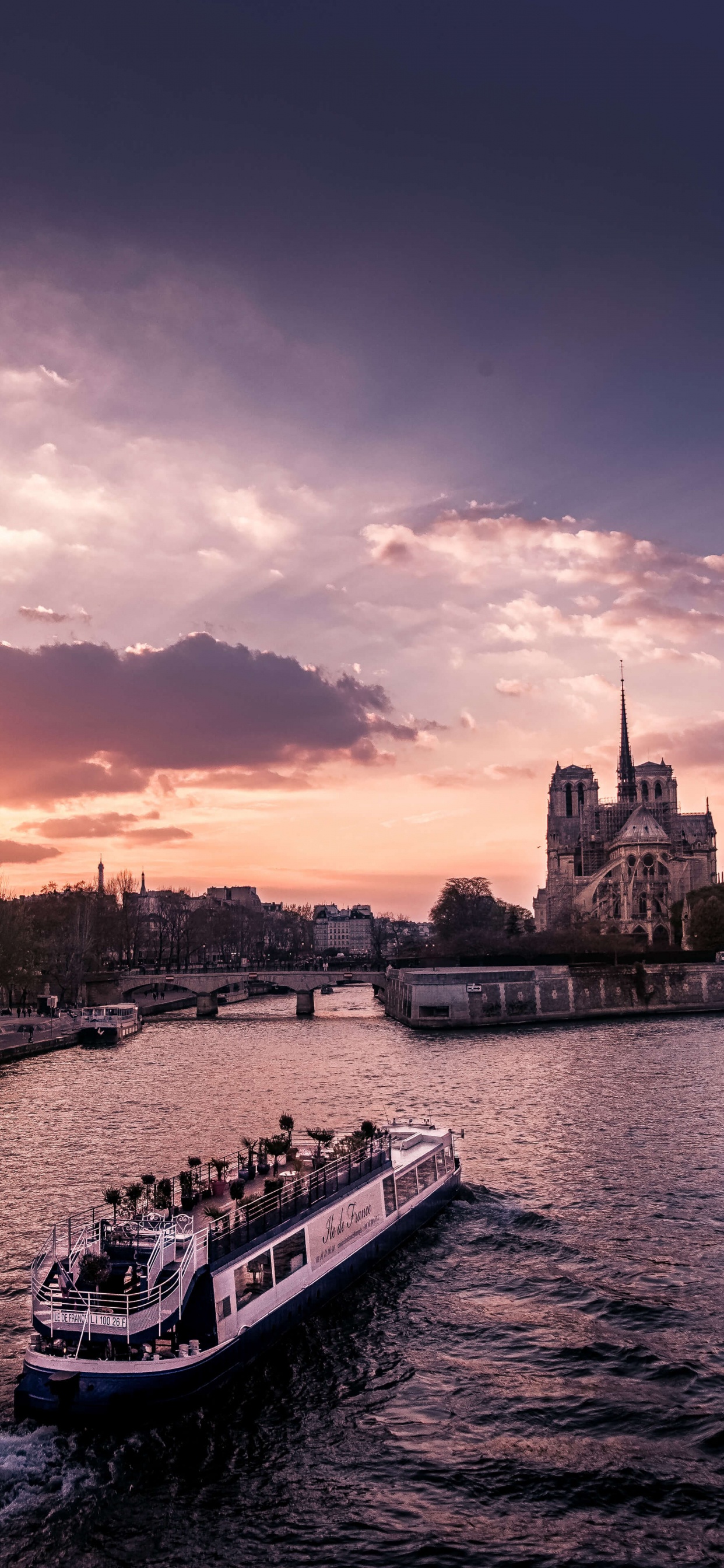 水运, 渡轮, 船只, 余辉 壁纸 1242x2688 允许