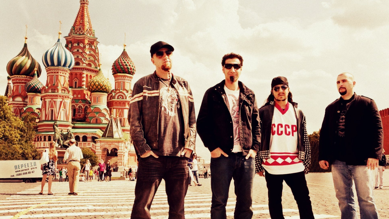 Saint Basils Cathedral, System Of A Down, People, Tourism, Serj Tankian. Wallpaper in 1280x720 Resolution
