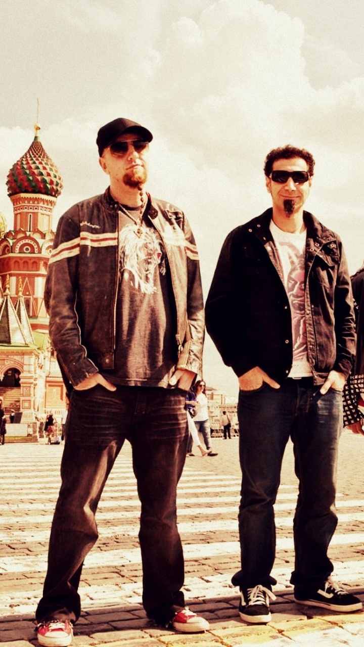 Saint Basils Cathedral, System Of A Down, People, Tourism, Serj Tankian. Wallpaper in 720x1280 Resolution