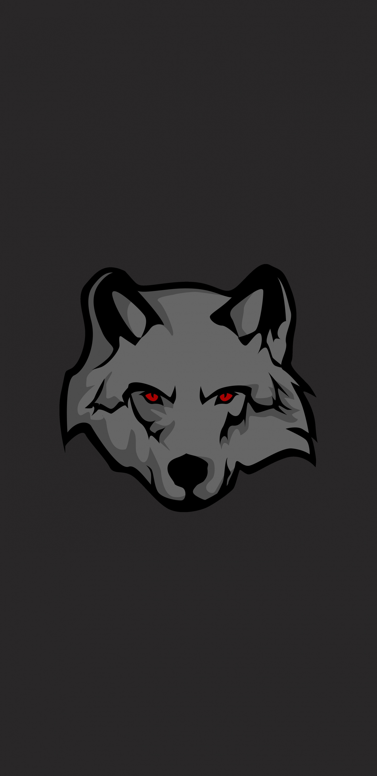 Ilustración de Gato Blanco y Negro. Wallpaper in 1440x2960 Resolution