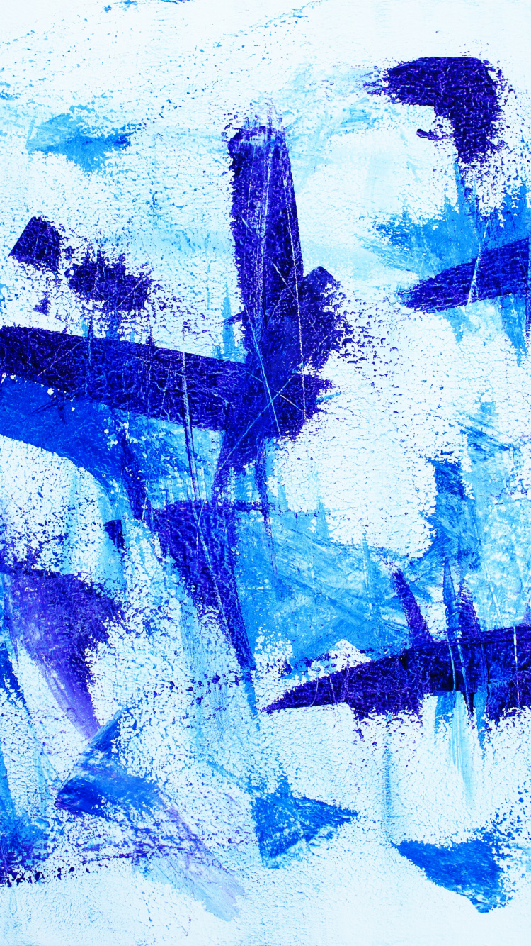 Peinture Abstraite Rouge Jaune et Noire. Wallpaper in 750x1334 Resolution