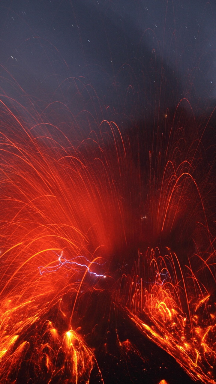 Fireworks Display During Night Time. Wallpaper in 720x1280 Resolution