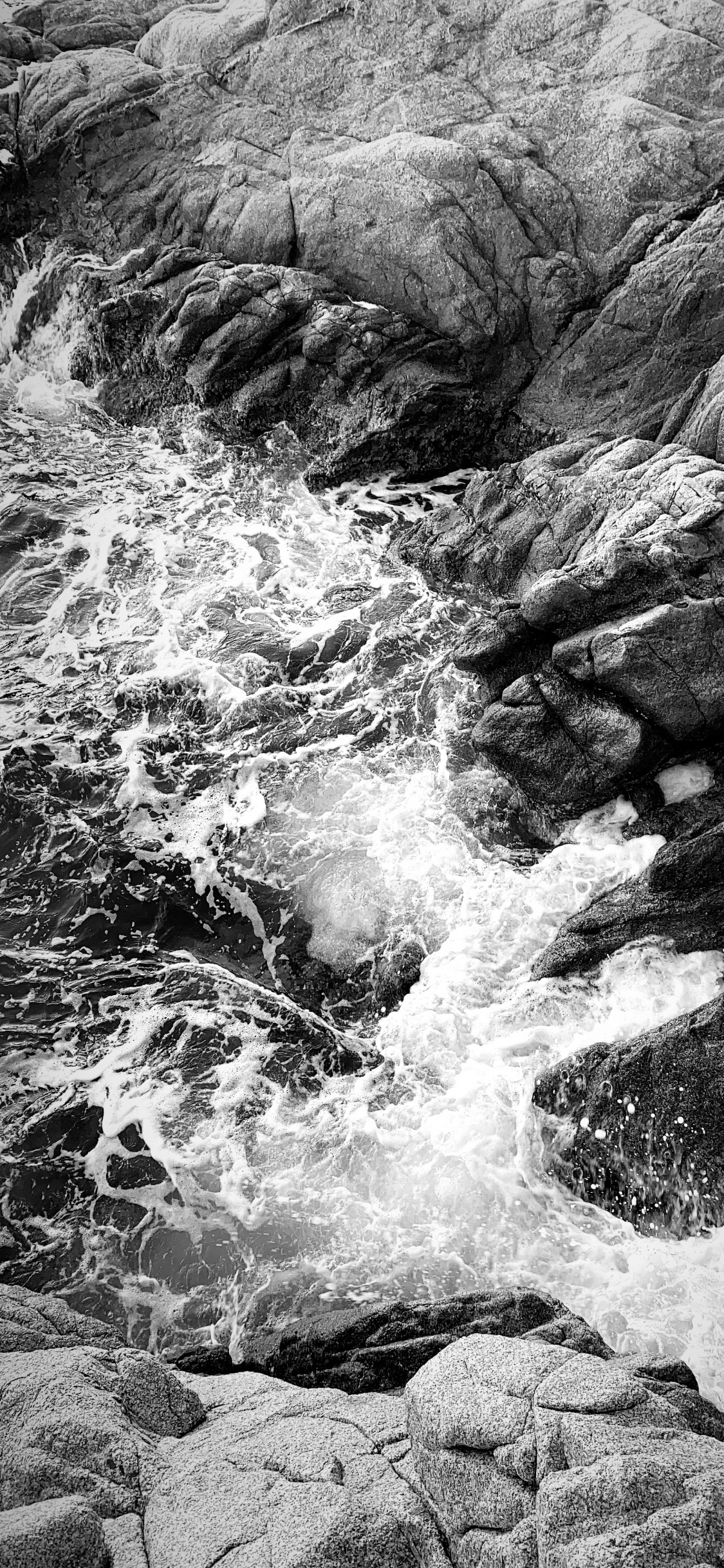 Natur, Flüssigkeit, Rock, Stream, BedRock. Wallpaper in 1125x2436 Resolution