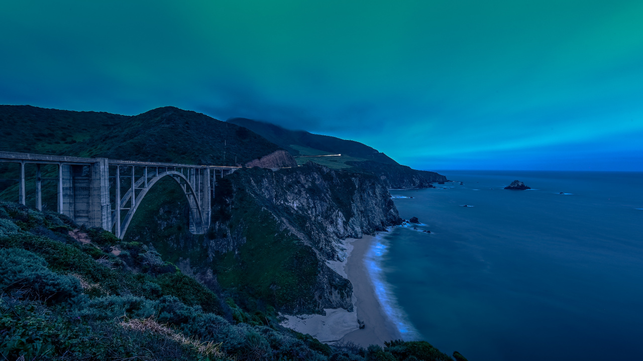 Pont, Blue, Nature, Mer, Eau. Wallpaper in 1280x720 Resolution