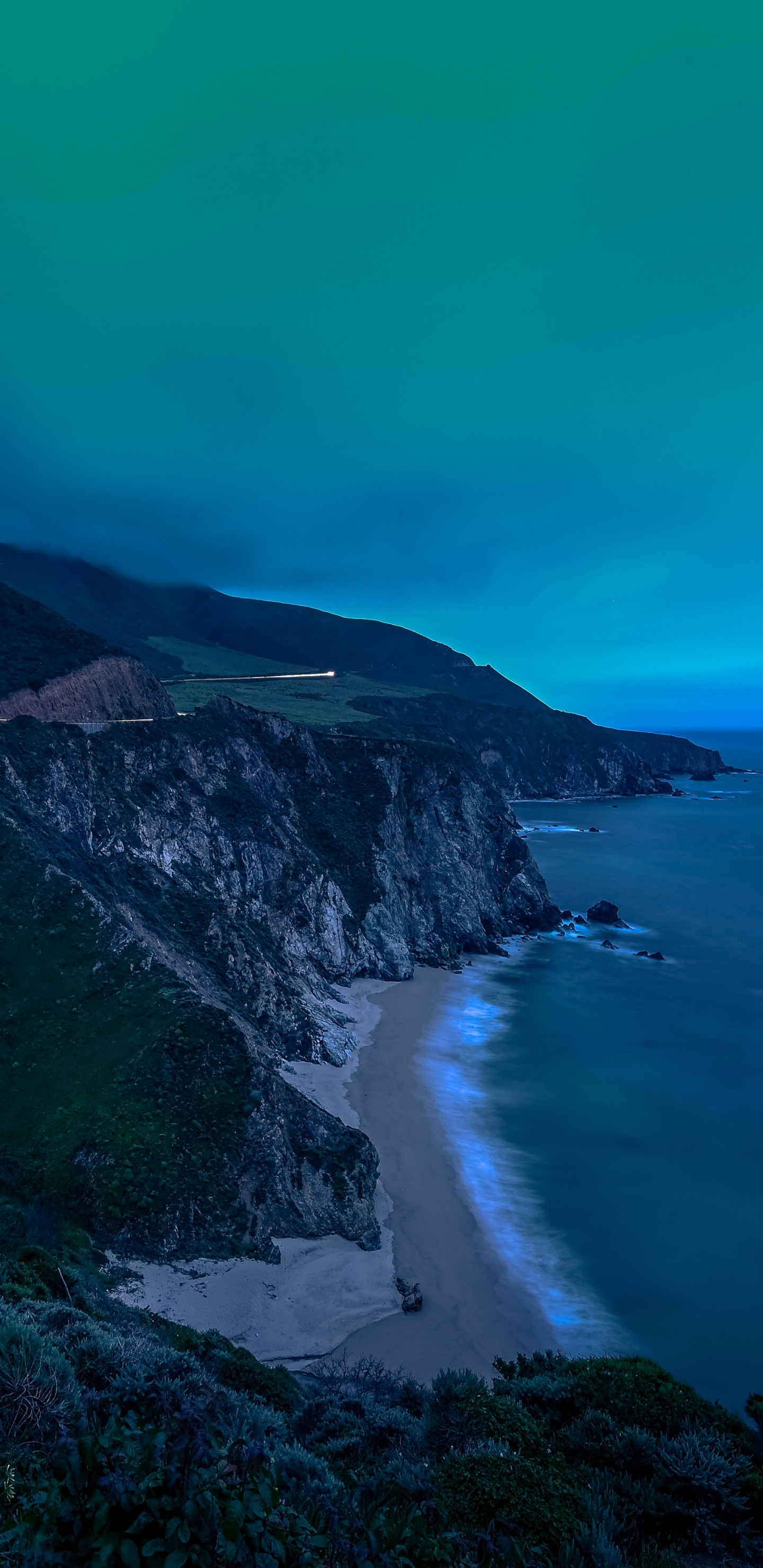 Puente, Azul, Naturaleza, Mar, Agua. Wallpaper in 1440x2960 Resolution