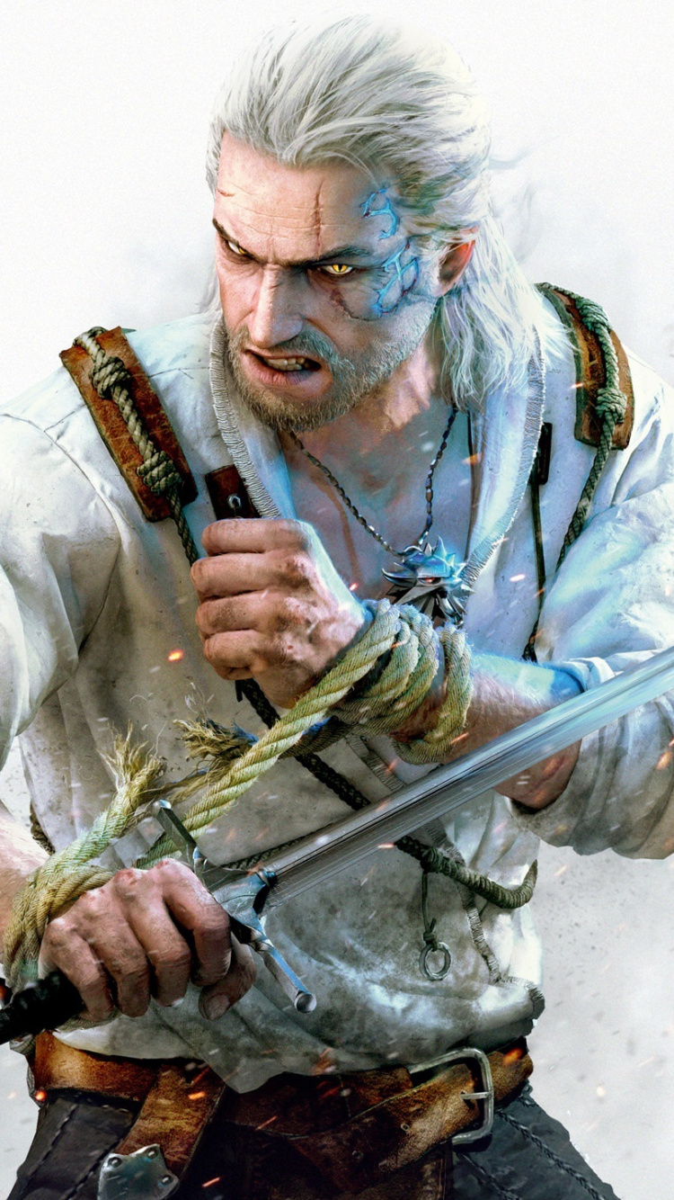 Brujo 3 Corazones de Piedra, Geralt de Rivia, Pack de Expansión, cd Projekt, Playstation 4. Wallpaper in 750x1334 Resolution