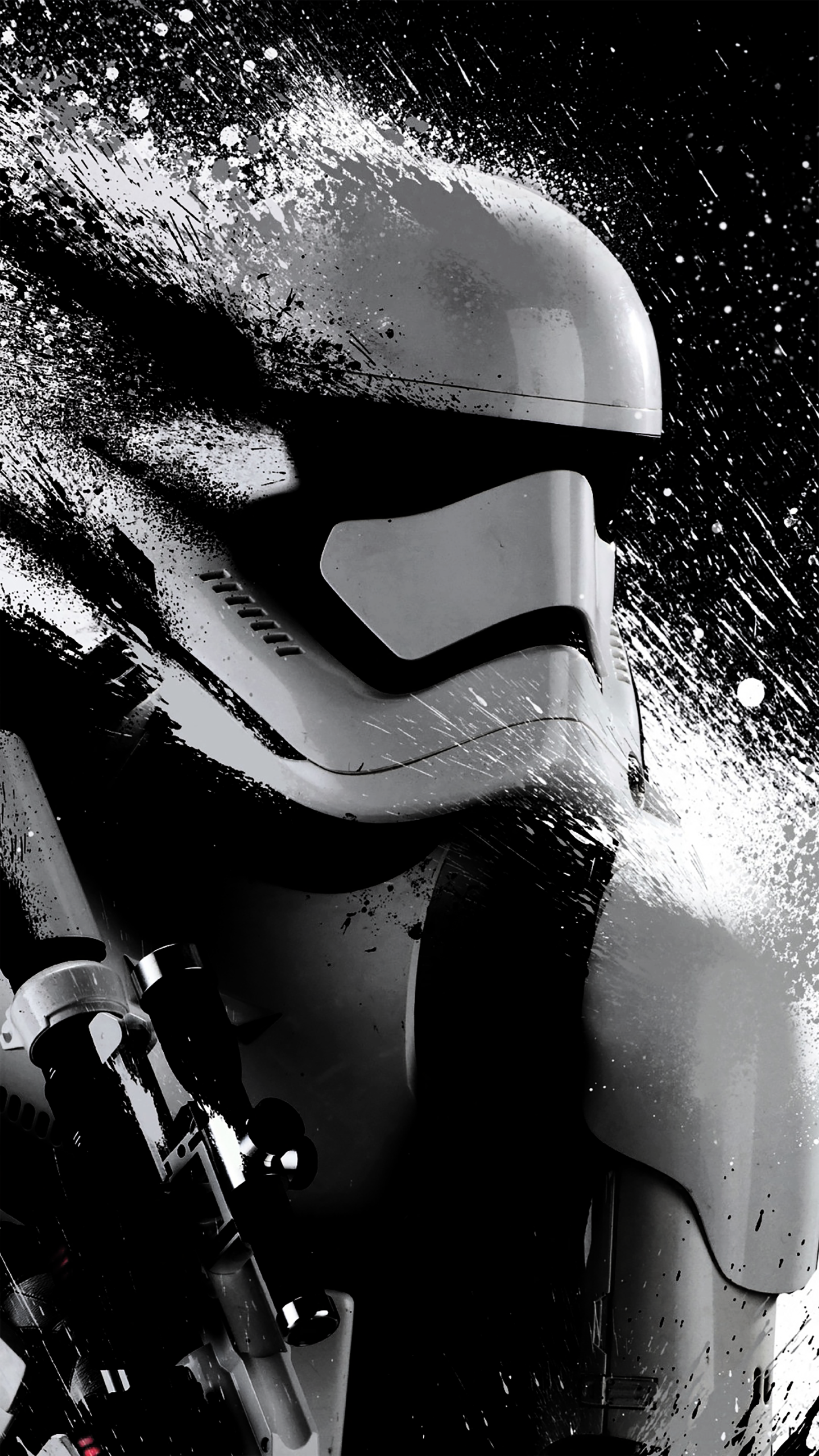 Star Wars, Stormtrooper, en Blanco y Negro, Monocromo, Escultura. Wallpaper in 1440x2560 Resolution