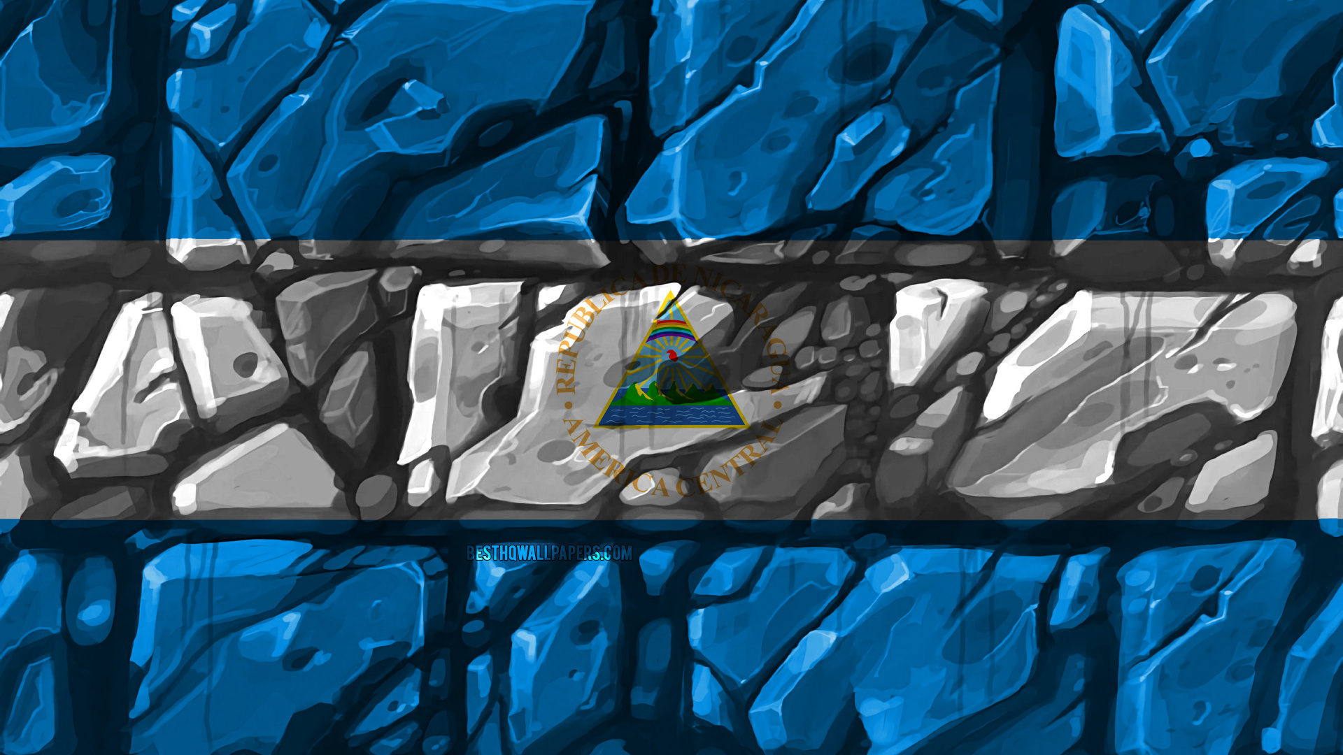 Azul, Grafiti, Bandera, Vidrio, Vidrieras. Wallpaper in 1920x1080 Resolution