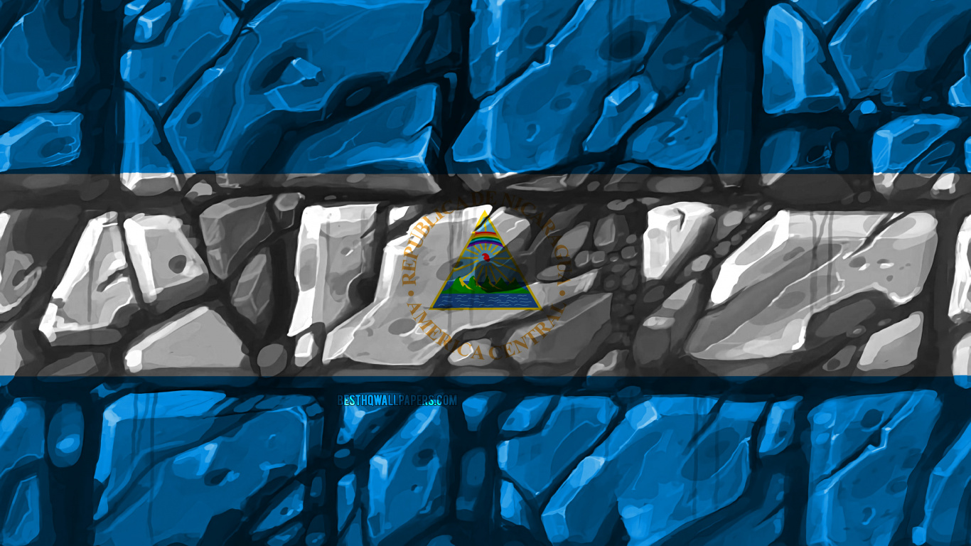 Blue, Graffiti, Flag, Glass, Flag of The United Arab Emirates. Wallpaper in 1366x768 Resolution