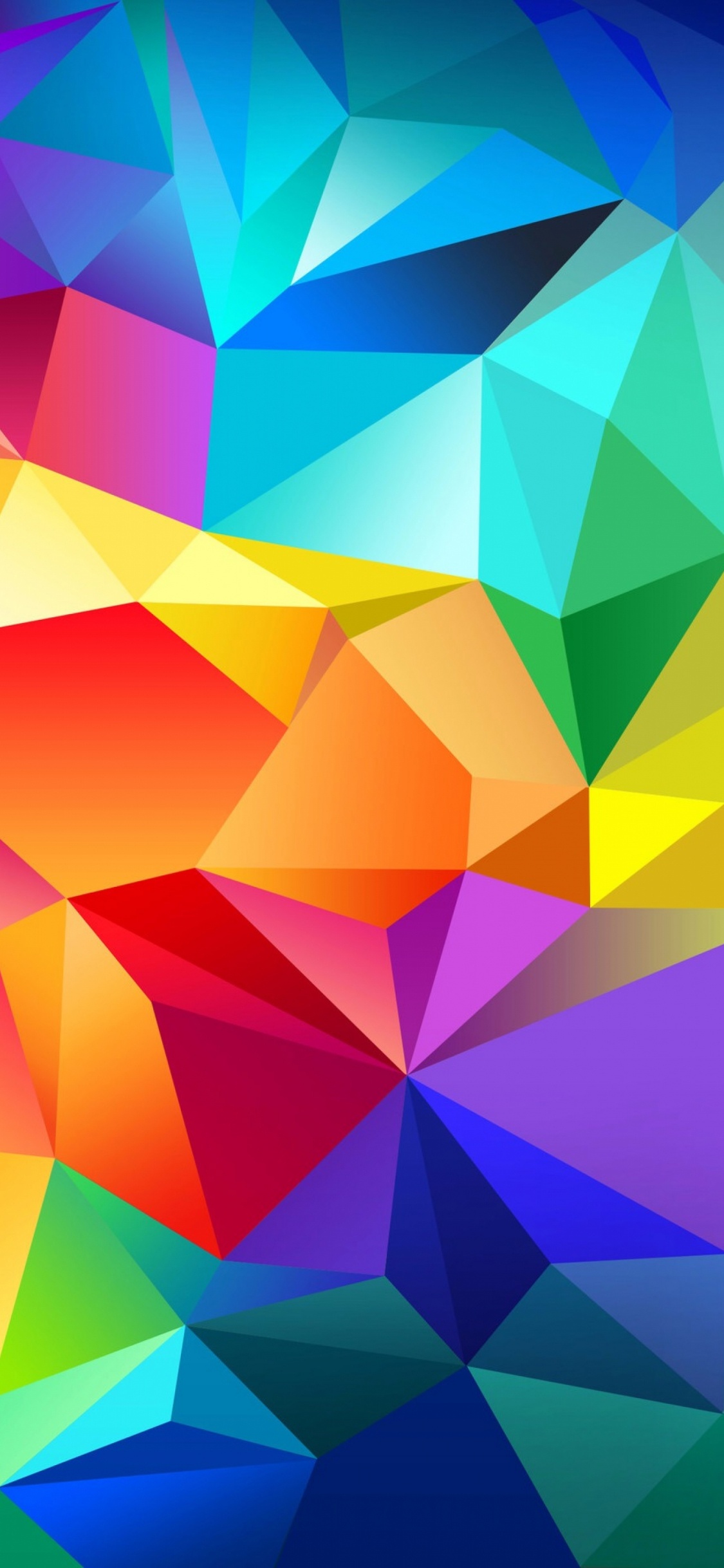 Peinture Abstraite Bleu Jaune et Rouge. Wallpaper in 1125x2436 Resolution