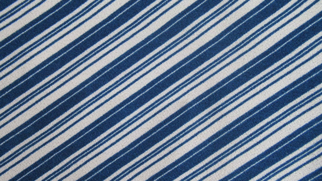 Blau-weiß Gestreiftes Textil. Wallpaper in 1366x768 Resolution