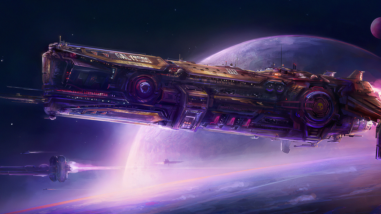 Sci fi Raumschiffe Art, Science-fiction, Raum Kunst, Digitale Kunst, Kunst. Wallpaper in 1280x720 Resolution