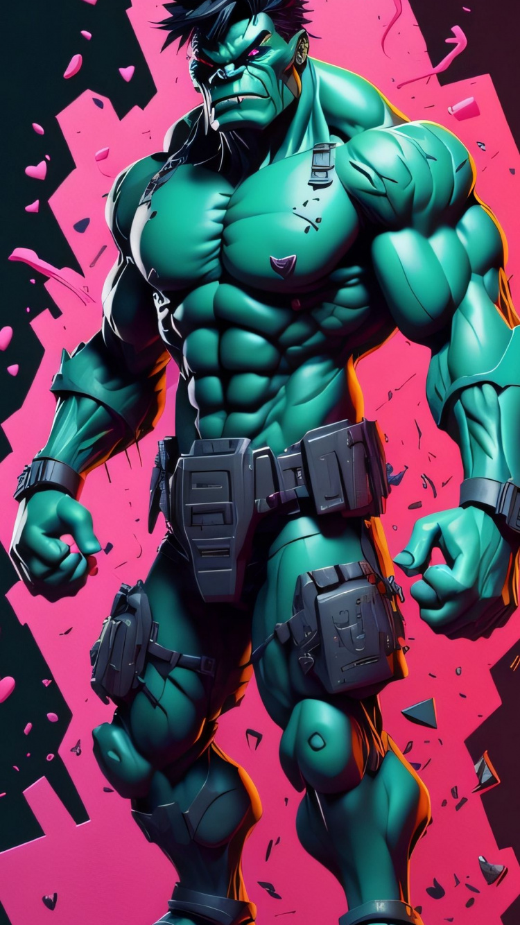 Hulk, Superhéroe, Capitán América, Verde, Caricatura. Wallpaper in 750x1334 Resolution