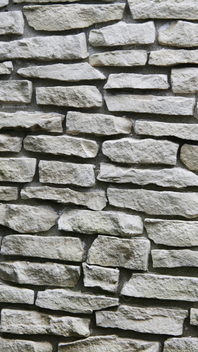 Mur de Briques Brunes et Grises. Wallpaper in 750x1334 Resolution