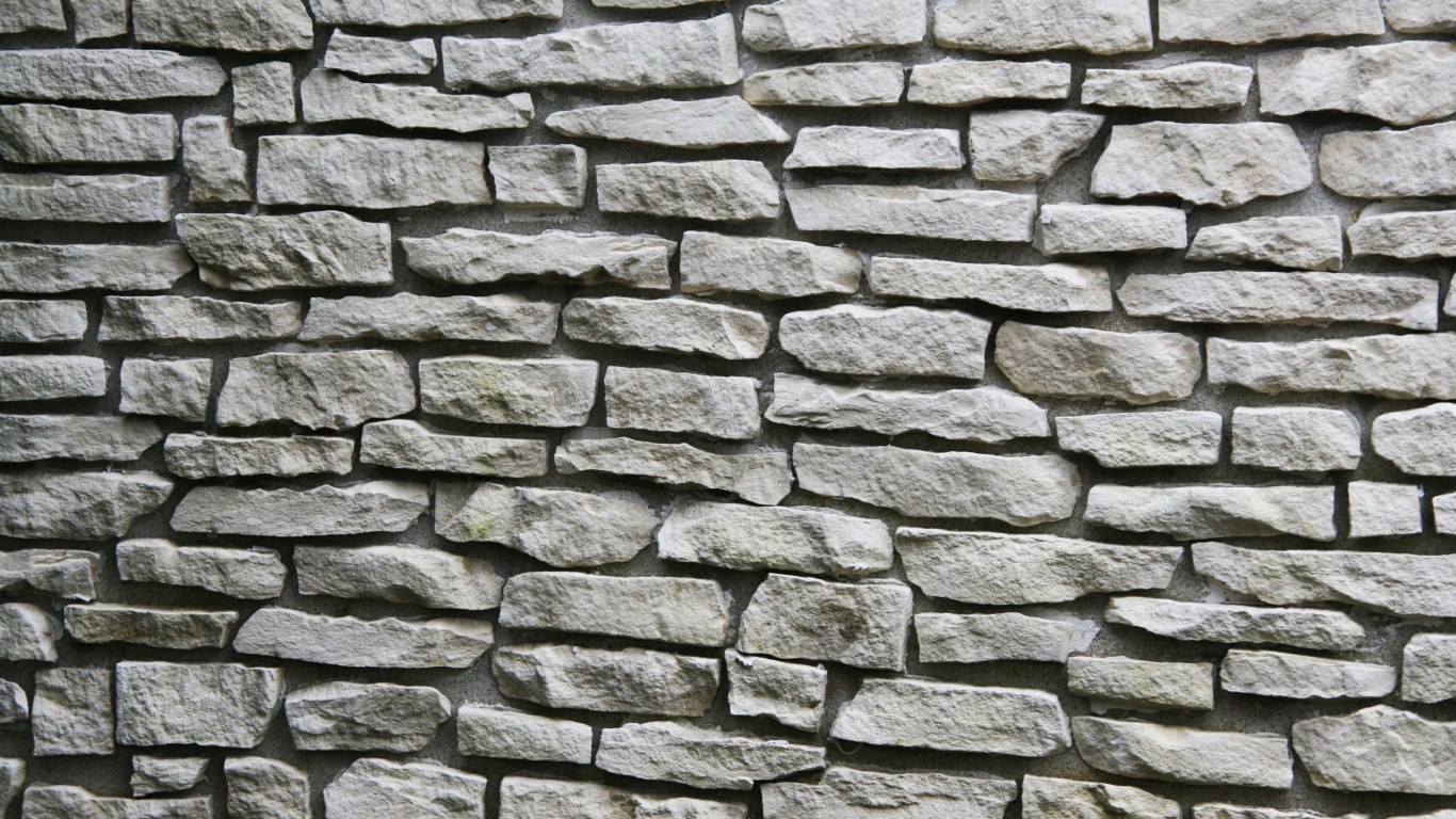 Brown and Grey Brick Wall. Wallpaper in 1366x768 Resolution