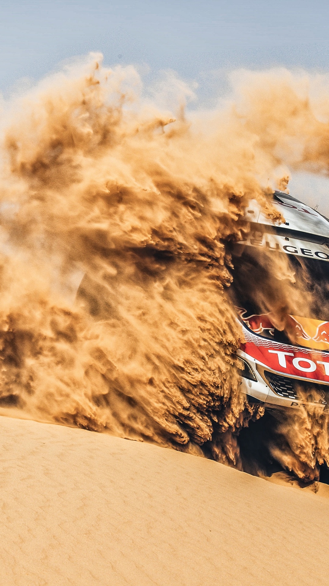 Coche Negro y Rojo en el Desierto Durante el Día.. Wallpaper in 1080x1920 Resolution