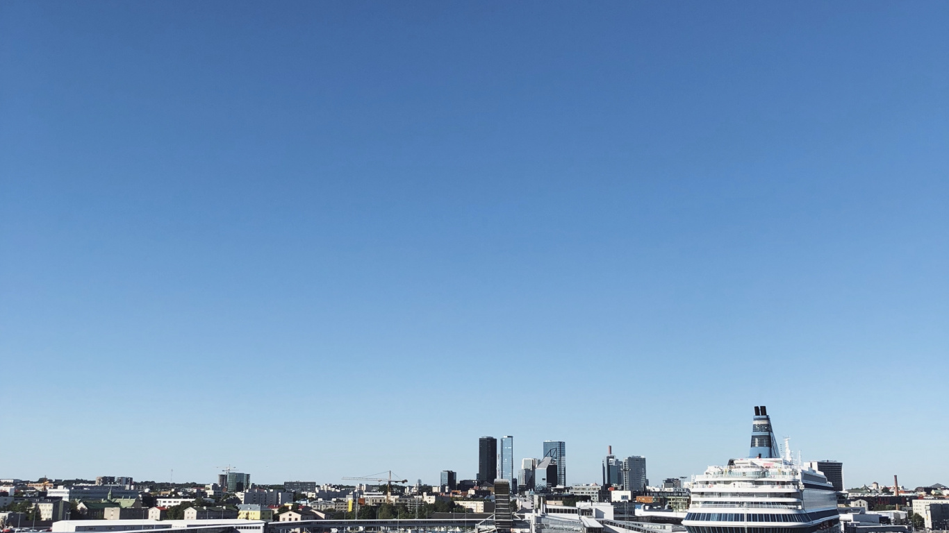 Water, City, Horizon, Marina, Watercraft. Wallpaper in 1366x768 Resolution