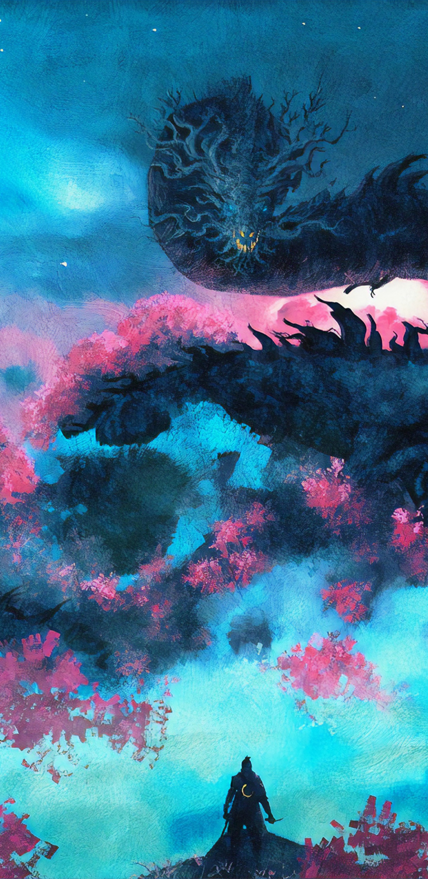 Sekiro Shadows Die Twice Art, Sekiro: Shadows Die Twice, Art, Digital Art, Concept Art. Wallpaper in 1440x2960 Resolution