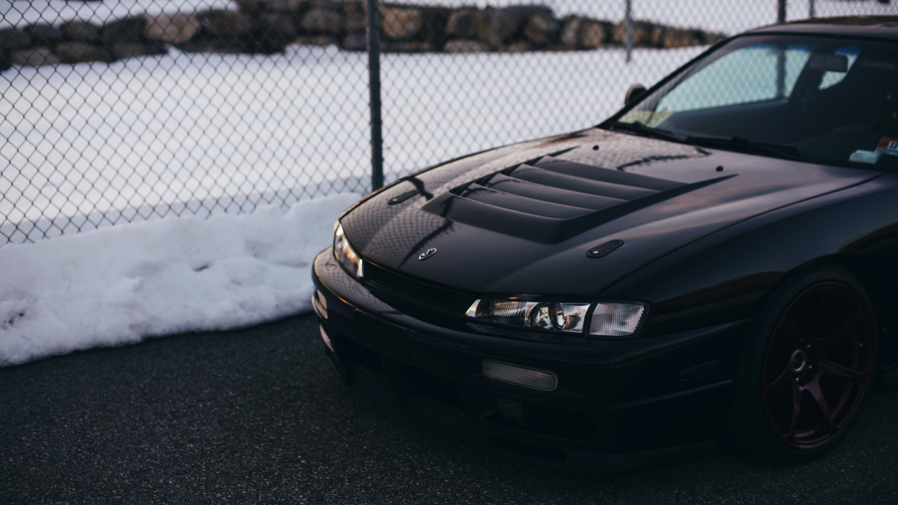Black Bmw m 3 Coupe Parked Near White Metal Fence During Daytime. Wallpaper in 1280x720 Resolution