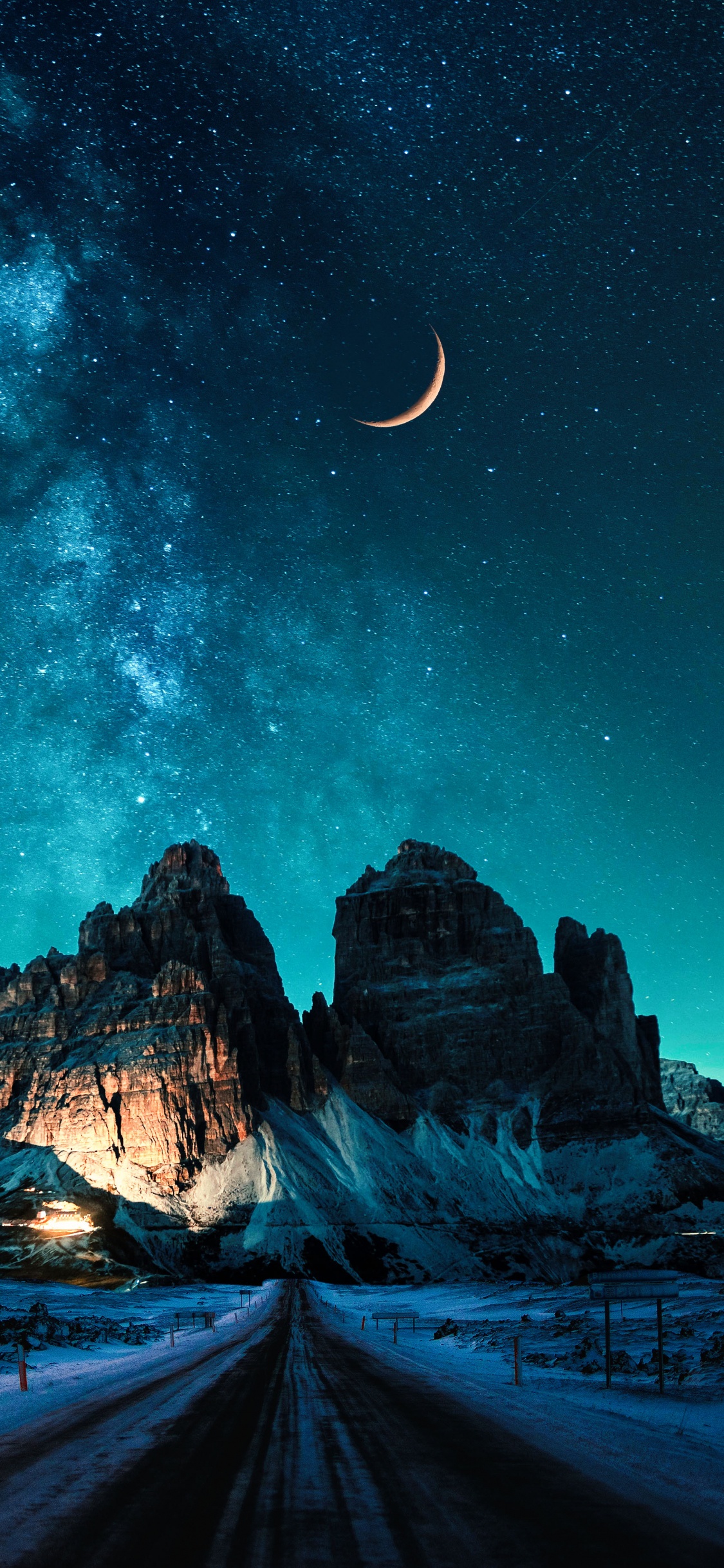 Atmosphäre, Mond, Naturlandschaft, Natur, Astronomisches Objekt. Wallpaper in 1125x2436 Resolution