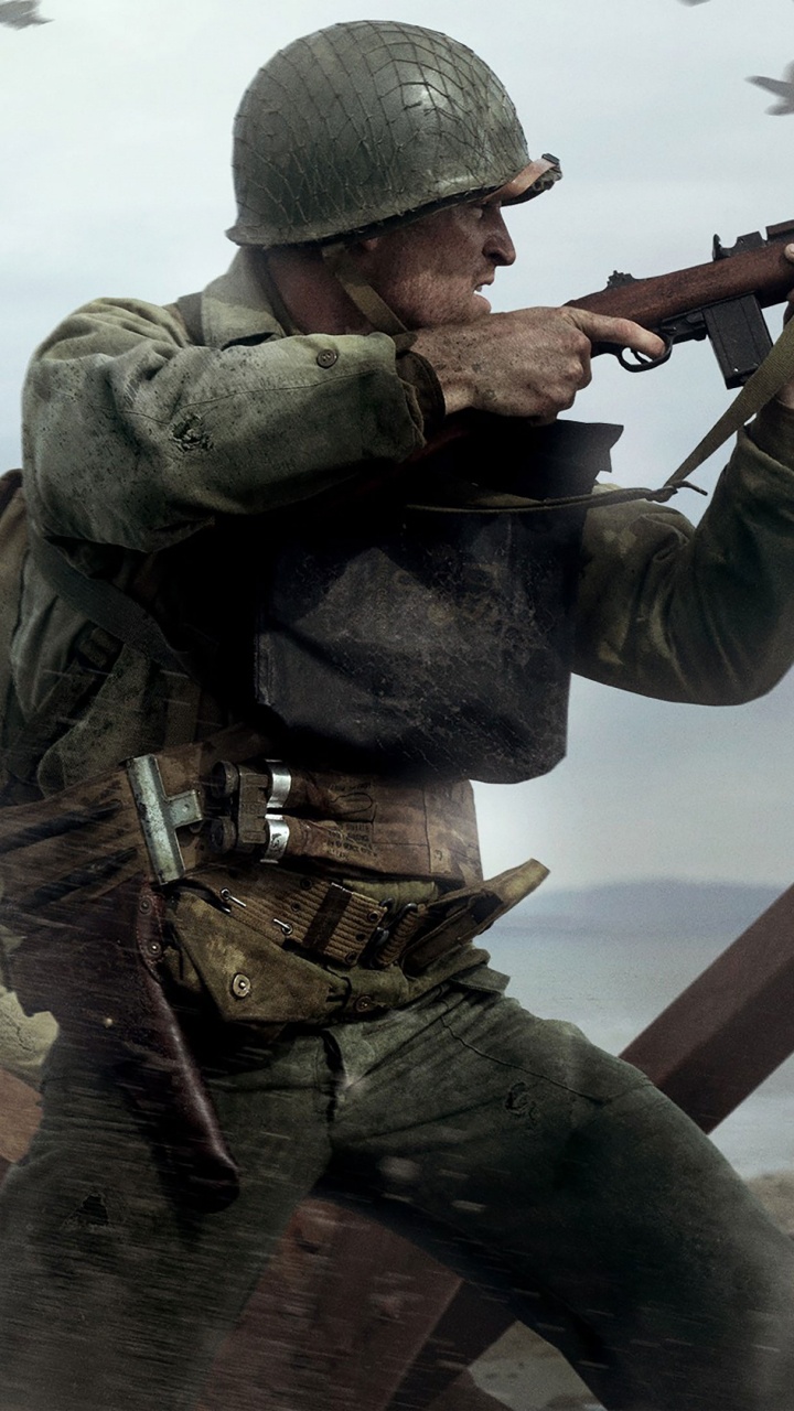 Call of Duty Ww2, Call of Duty WWII, Call of Duty Warfare Unendlich, Sledgehammer Games, Soldat. Wallpaper in 720x1280 Resolution
