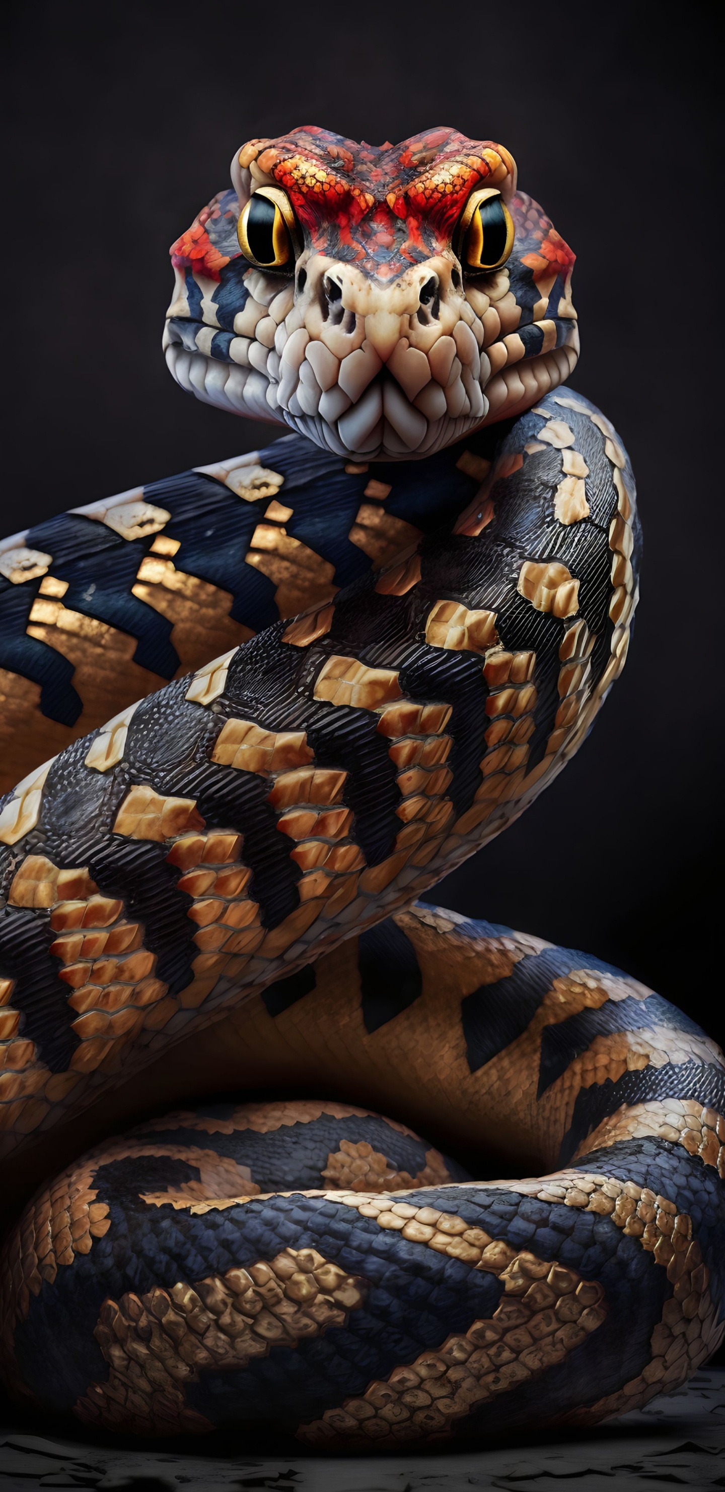 Couleuvre Rayée Commune, Serpent Taureau, Serpents Royaux, Serpent Des Blés, Serpent D'eau Bagué. Wallpaper in 1440x2960 Resolution