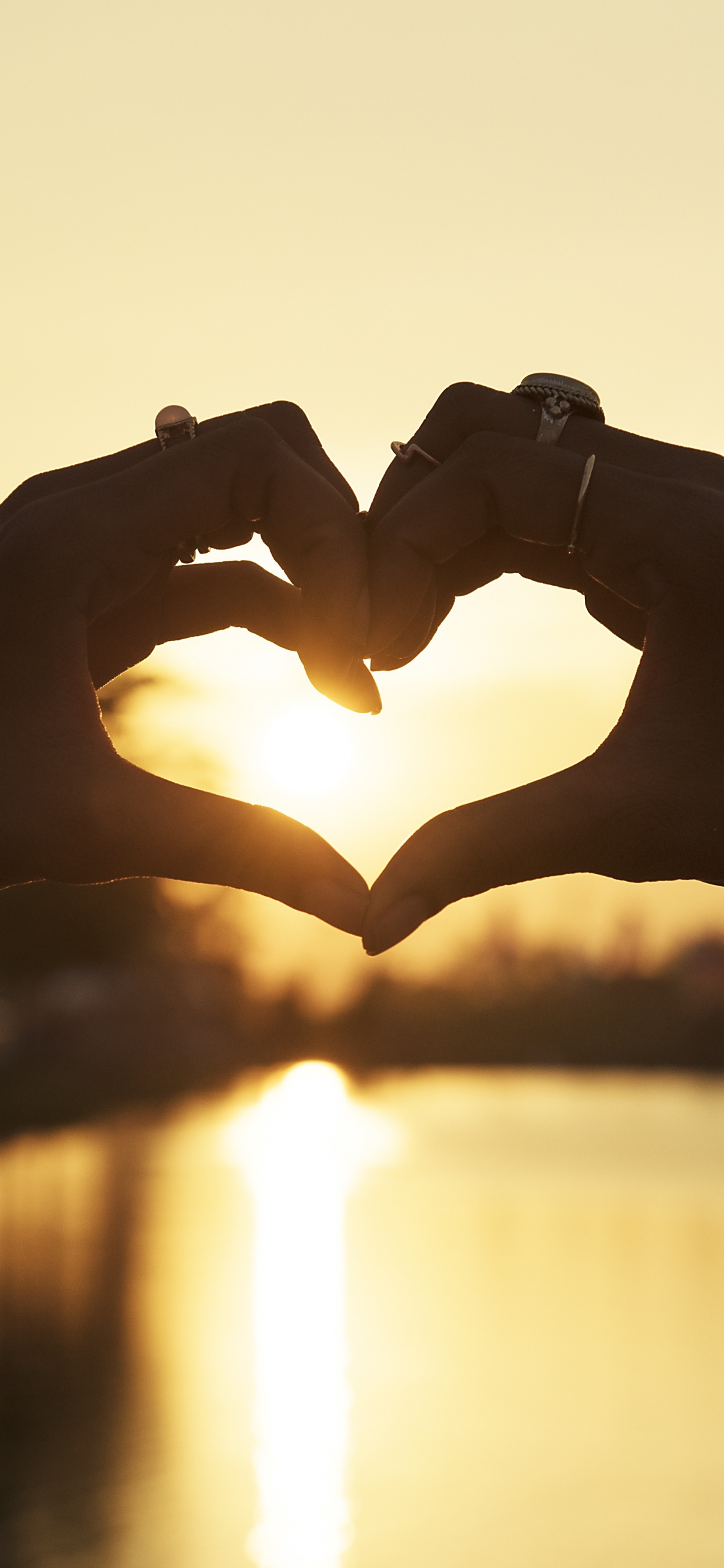 La Main du Coeur, Cœur, Main, Lumière, Amour. Wallpaper in 1125x2436 Resolution