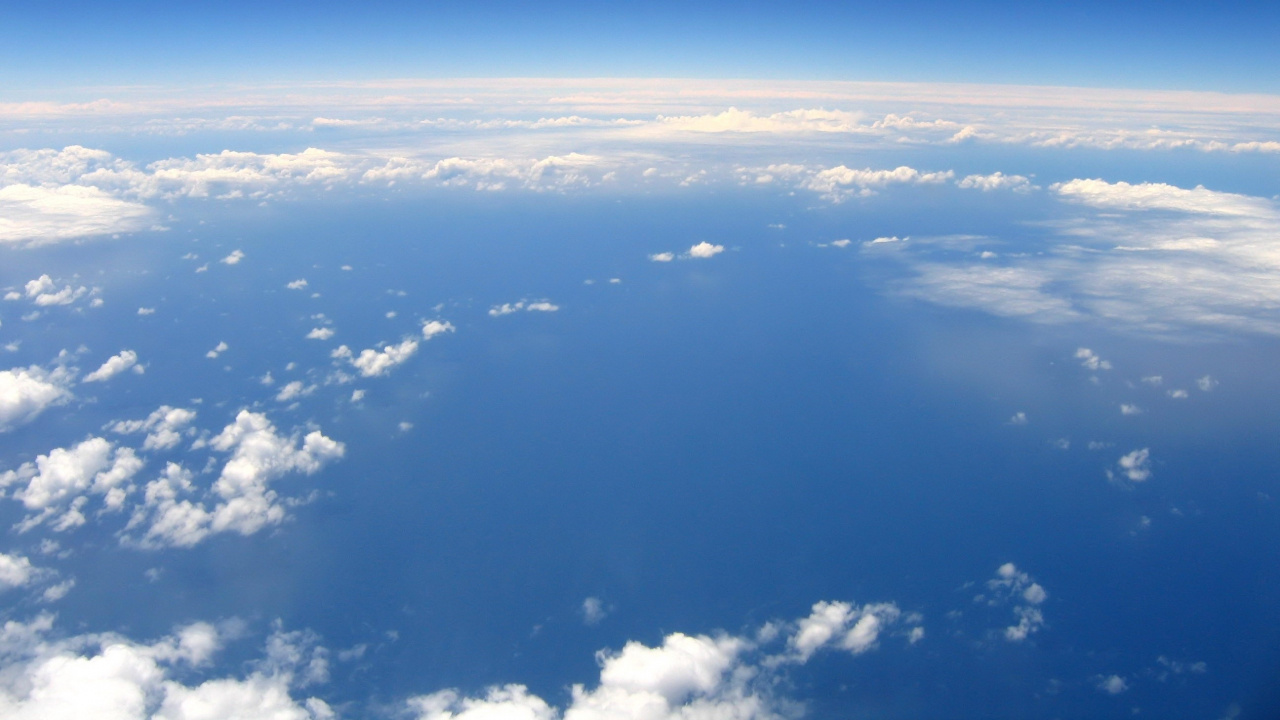 White Clouds and Blue Sky During Daytime. Wallpaper in 1280x720 Resolution