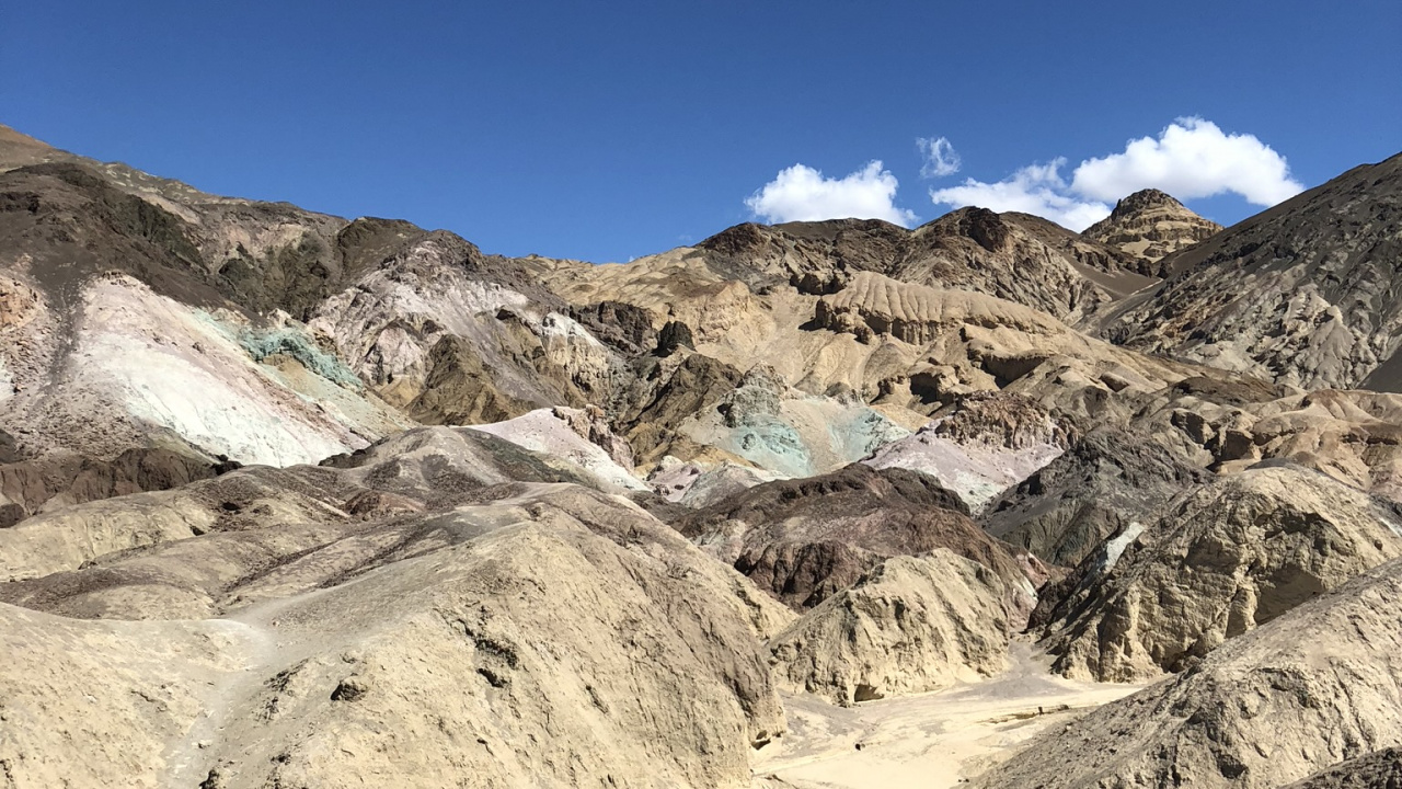 USA, Nevada, Death Valley, Death Valley National Park, Künstler Fahren Und Palette. Wallpaper in 1280x720 Resolution
