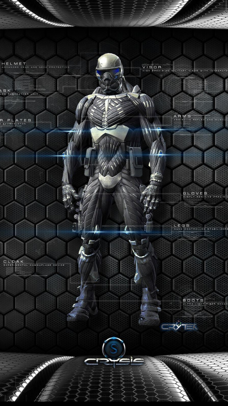 Crysis, Crysis 2, Crysis 3, Muskel, Symmetrie. Wallpaper in 750x1334 Resolution