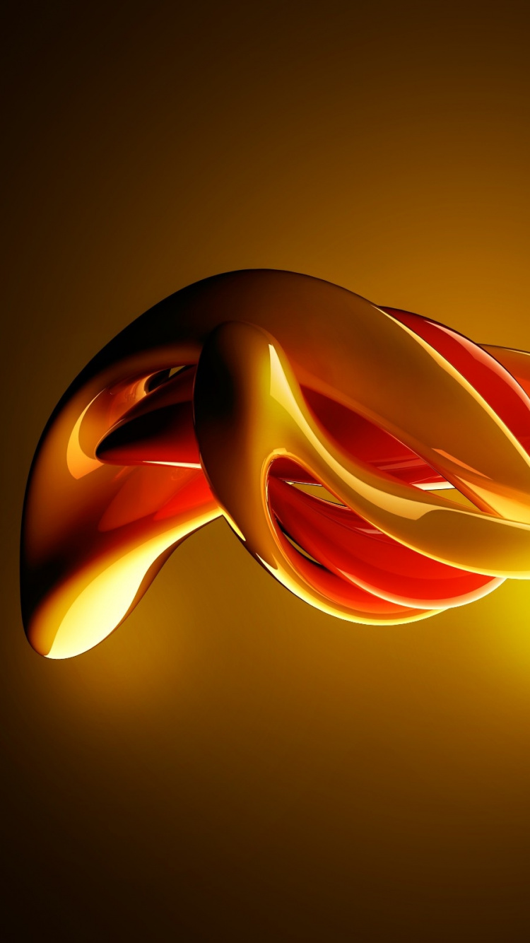 Red and Yellow Abstract Painting. Wallpaper in 750x1334 Resolution