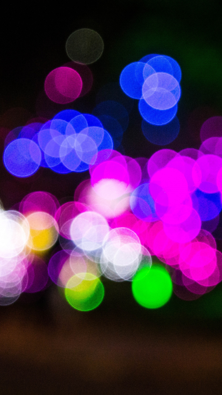 Lumières Bokeh Vertes et Blanches. Wallpaper in 750x1334 Resolution